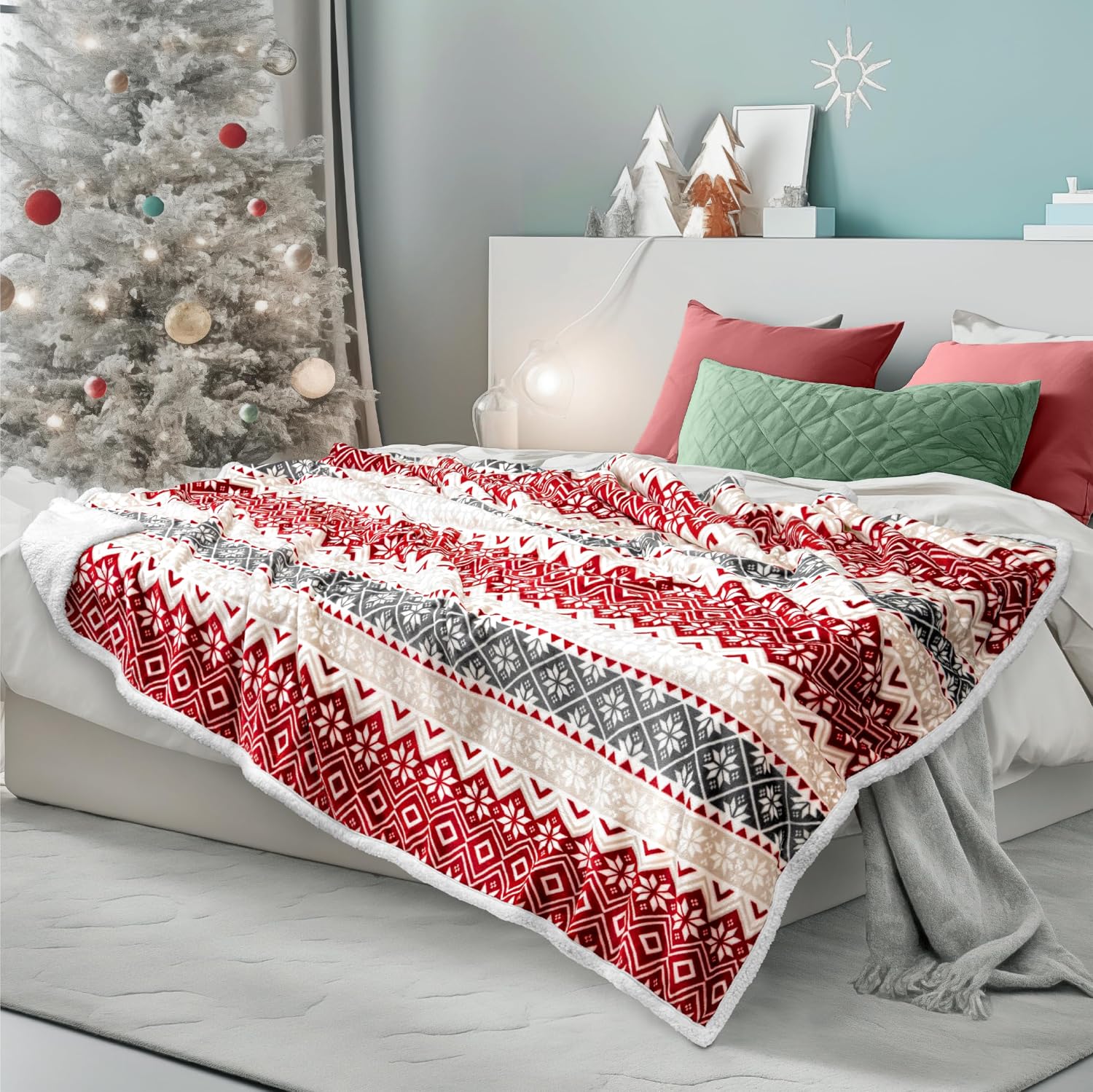 Christmas Holiday Winter Cozy Blanket For Men And Women