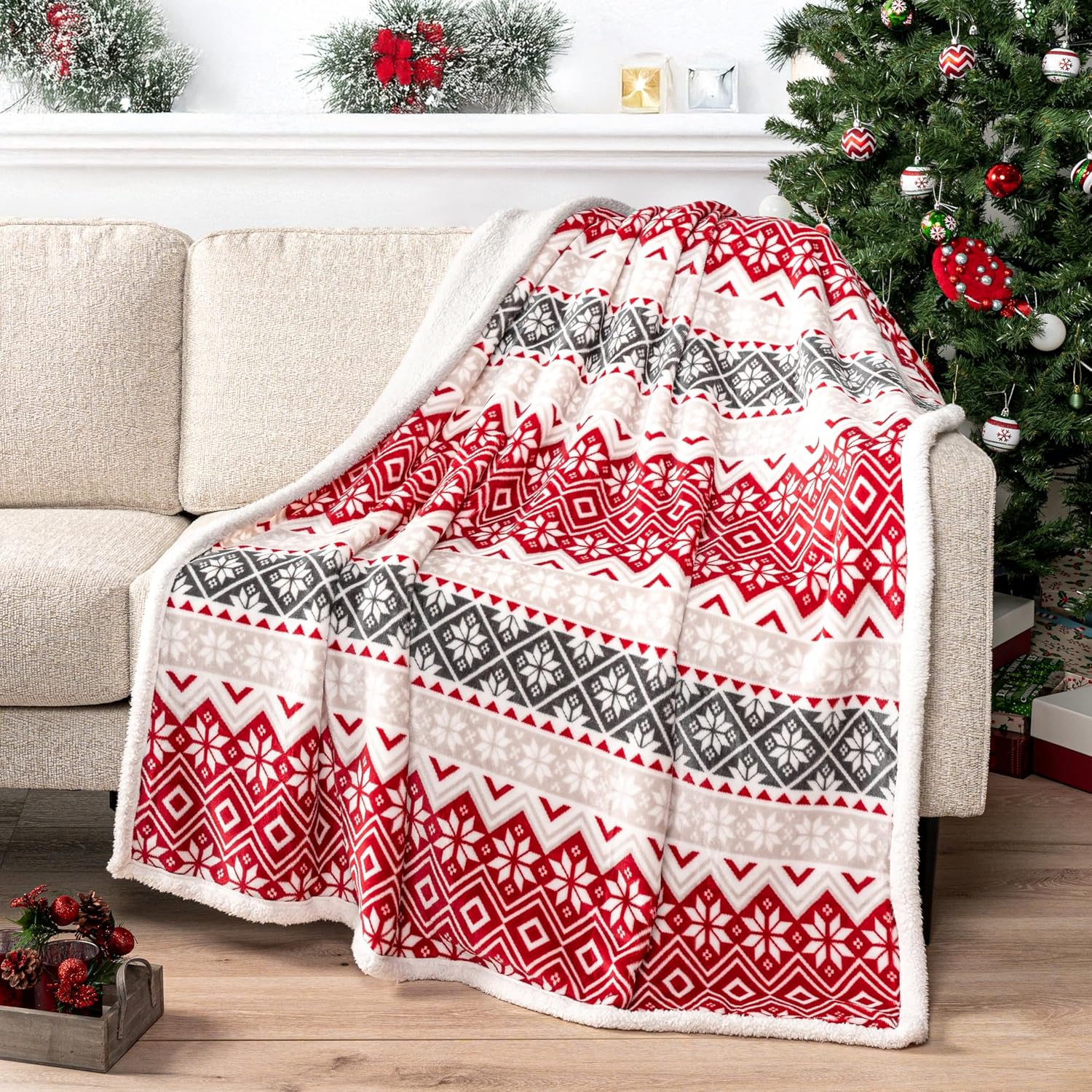 Christmas Holiday Winter Cozy Blanket For Men And Women