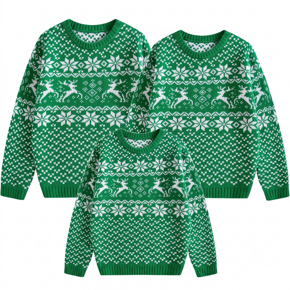 Casual Family Matching Christmas Sweaters 