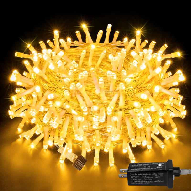 200 LED Christmas Outdoor And Indoor String Lights With 8 Modes