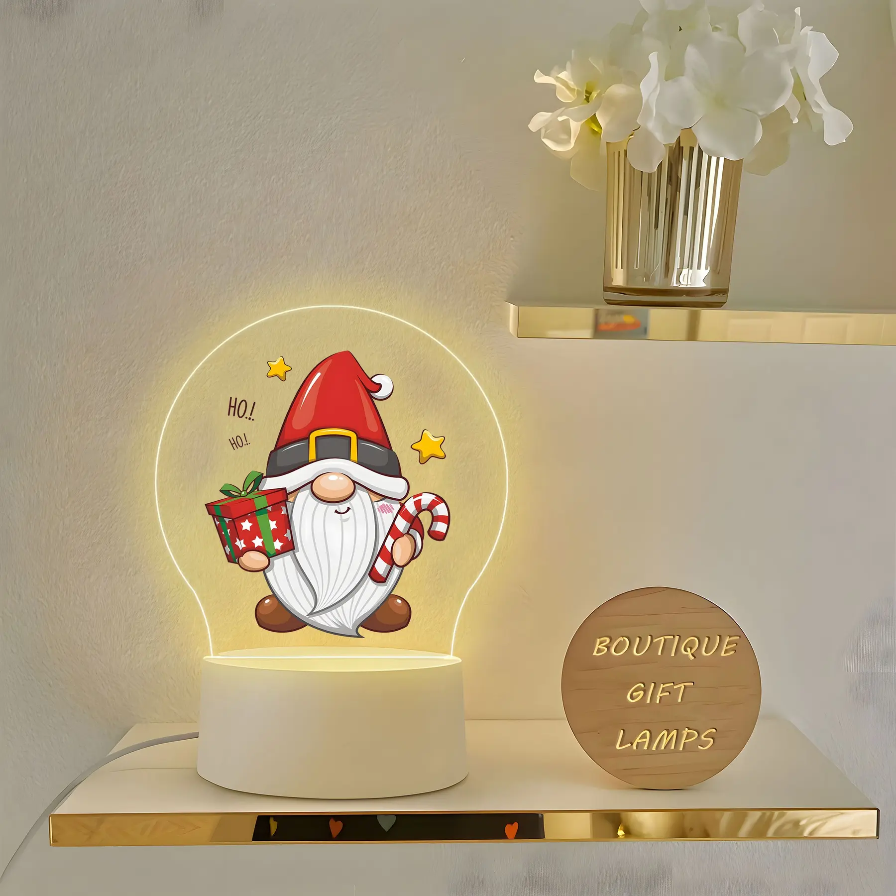 USB Powered Acrylic Christmas Night Light