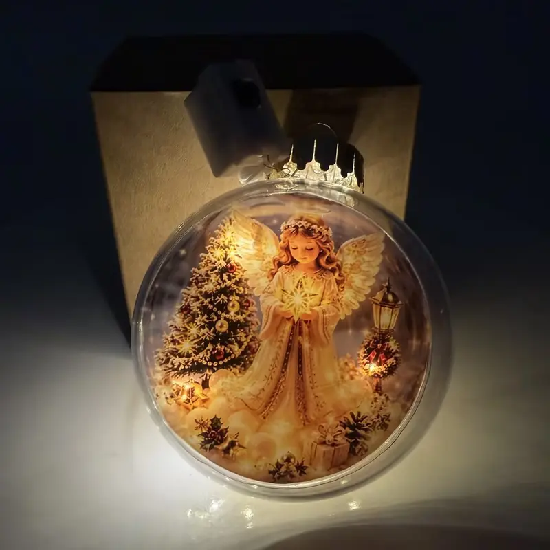 Mini Holiday Warm Led Light Up Glowing Christmas Story Ornament