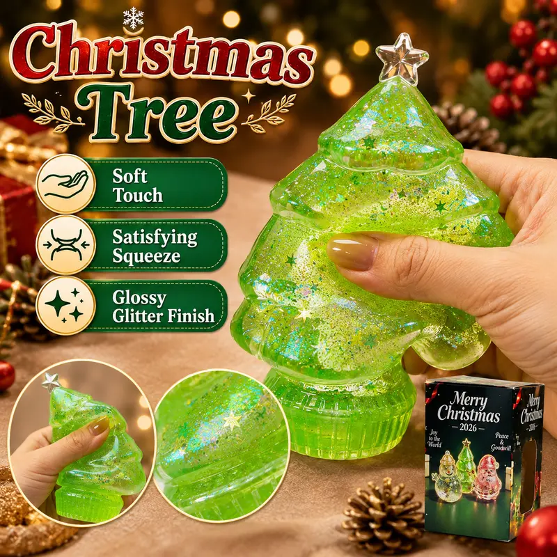 Santa Snowman And Christmas Tree Squishy Toys