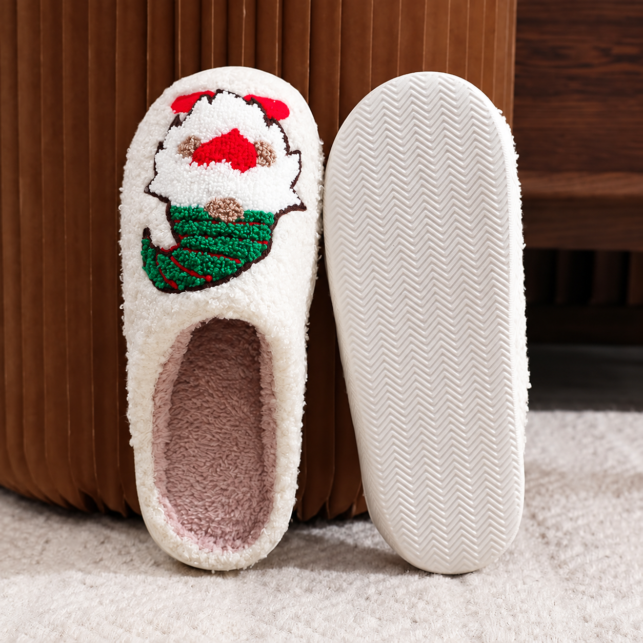 Christmas Soft Plush Warm Fuzzy Slippers for Women and Men