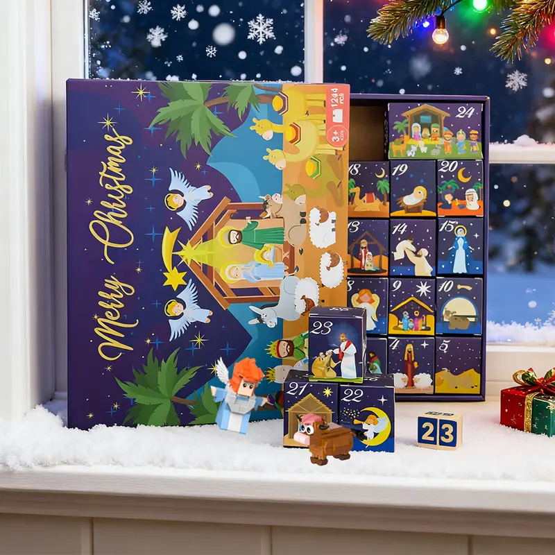 2026 Christmas Advent Calendar Building Blocks Set
