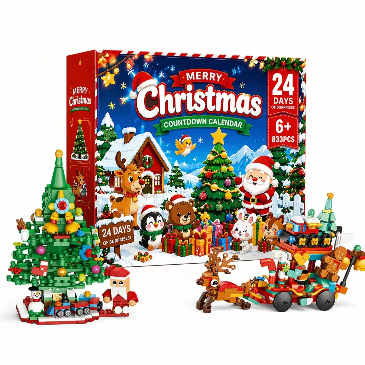24 Day Christmas Advent Building Blocks  