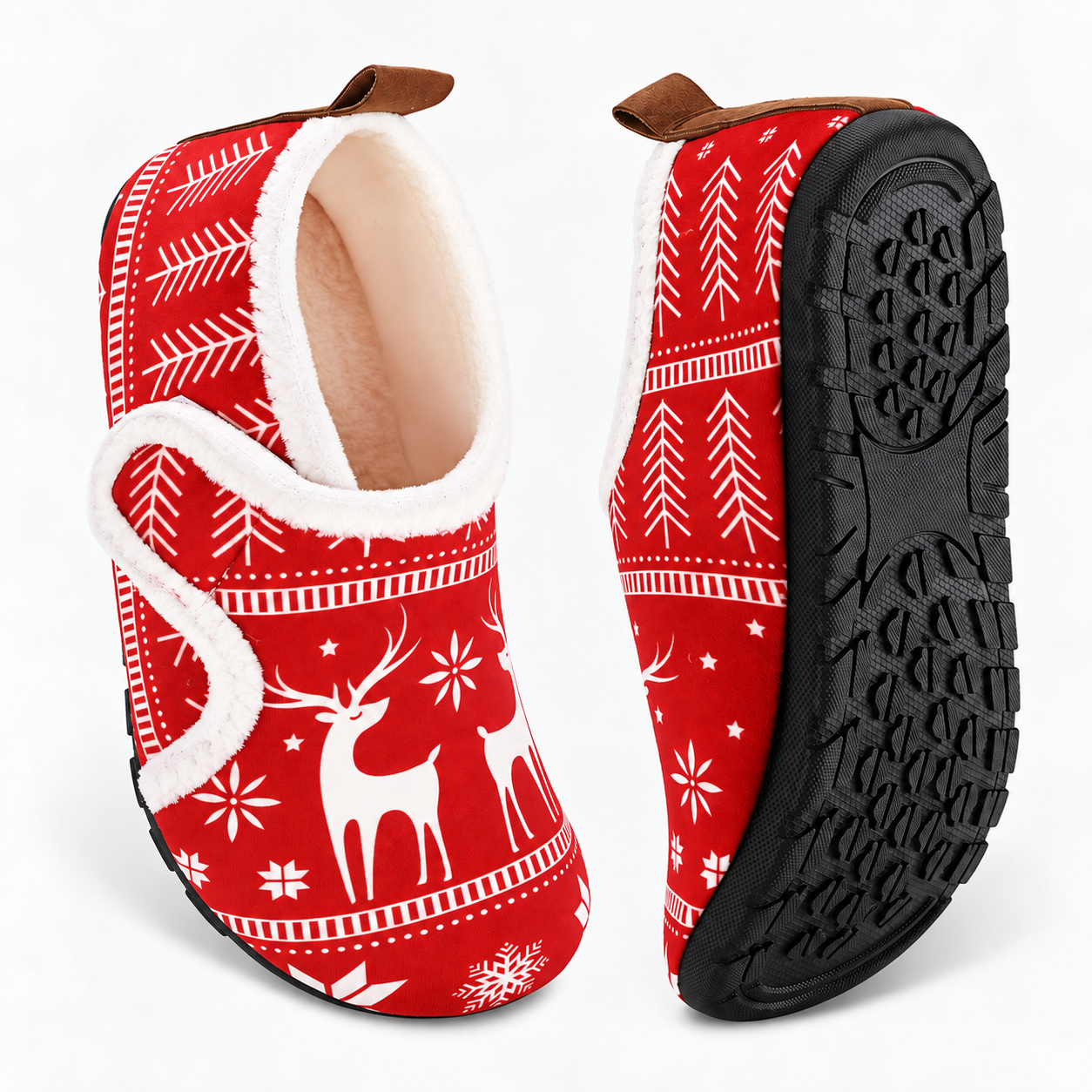 Christmas Non Slip House Slippers For Women And Men