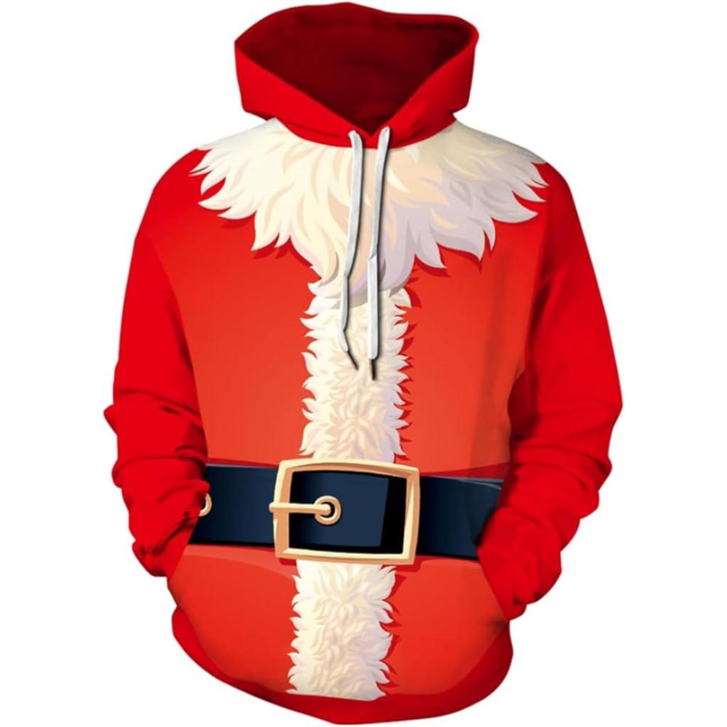 Funny Santa Claus All Over Print Hoodie
