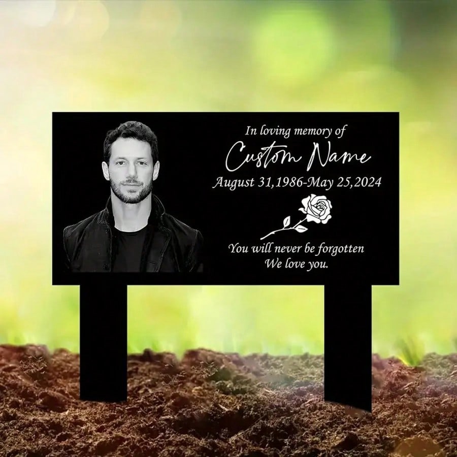 Personalized Metal Memorial Stake