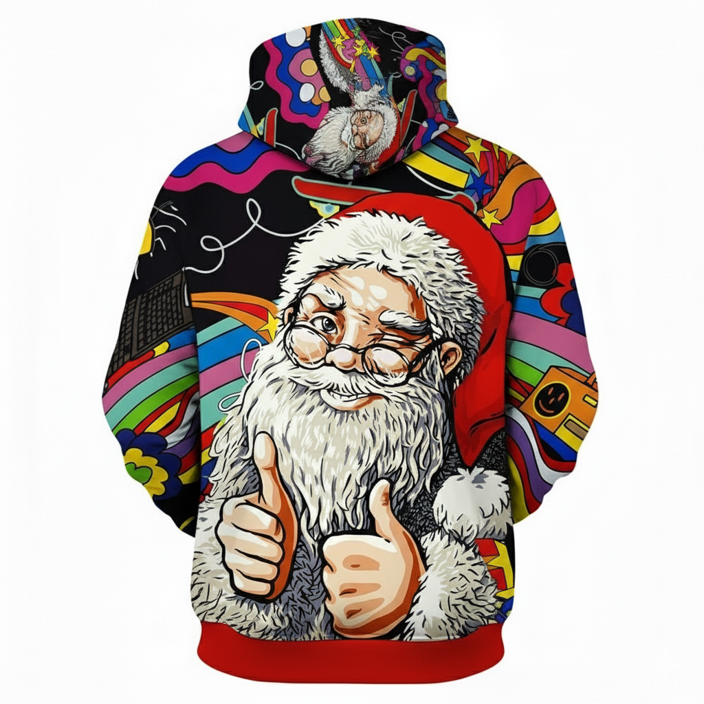 Christmas All Over Print 3D Graphic Long Sleeve Hoodie