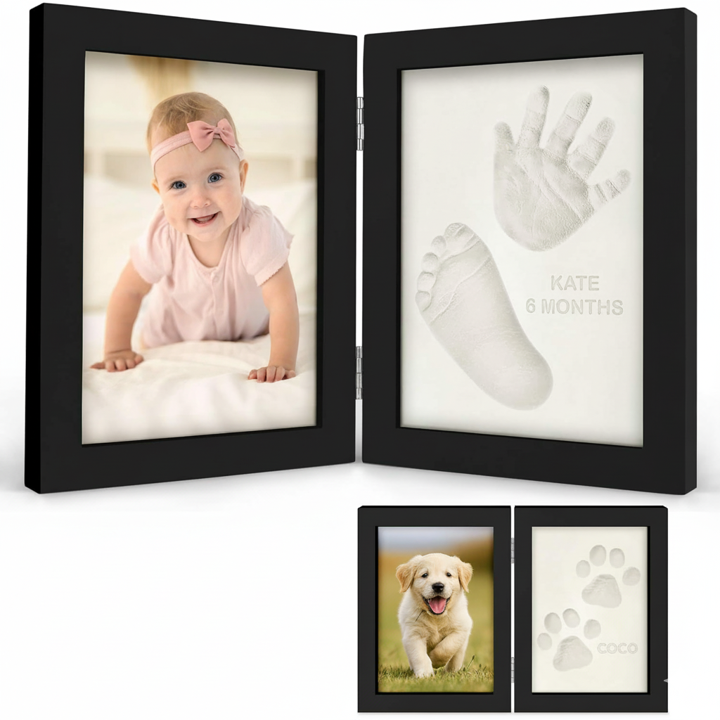 Custom Baby Handprint And Footprint Frame Kit