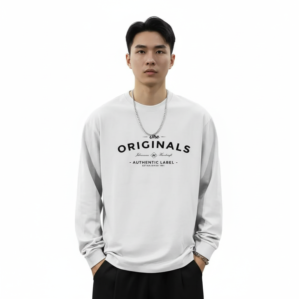 Men Casual Long Sleeve T Shirt