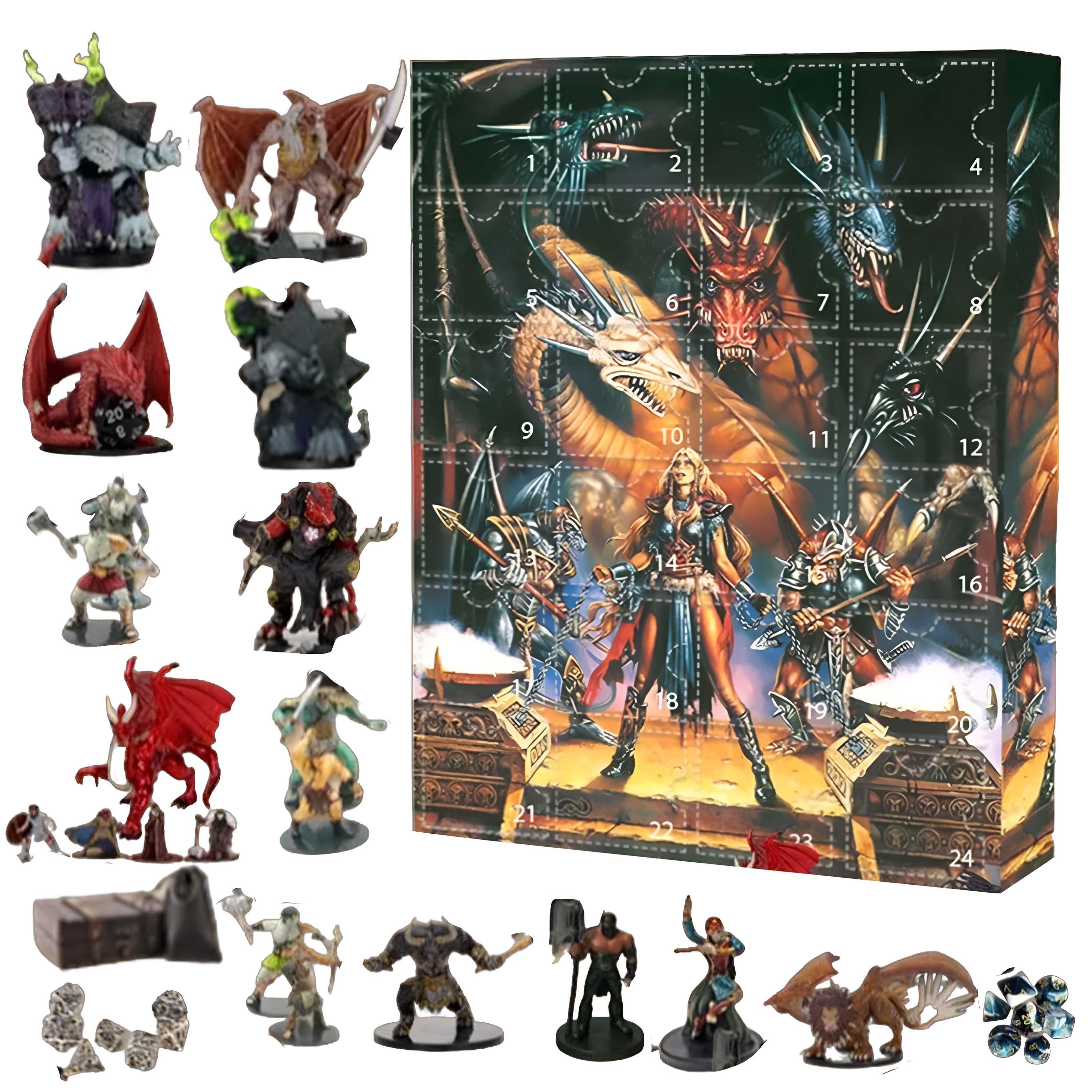Dragon Themed Mini Figure Advent Calendar