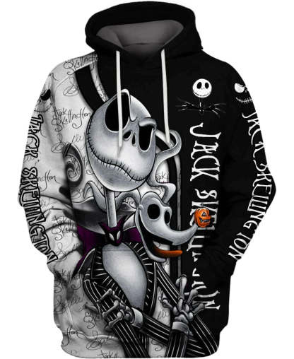 Black Jack Skellington Hoodie - Amzemart