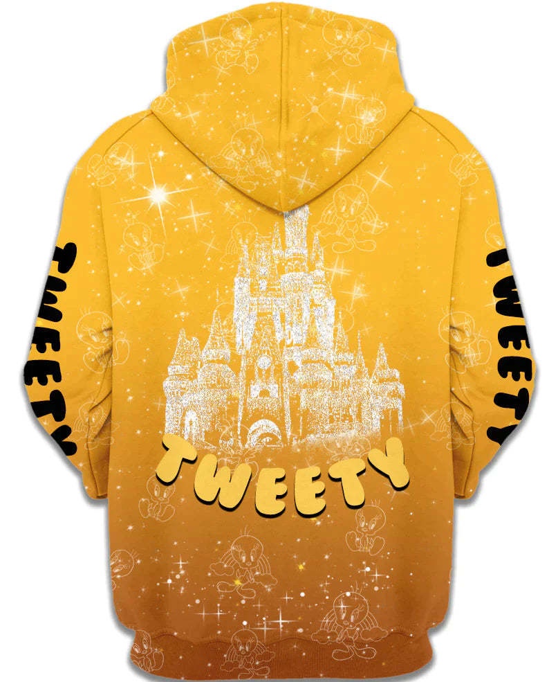 Adorable Tweety Zip Up Hoodie - Amzemart