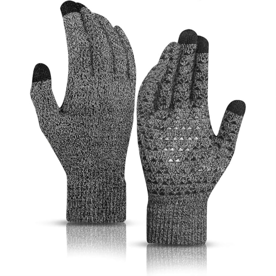 Winter Touchscreen Gloves With Warm Lining And Anti Slip Grip