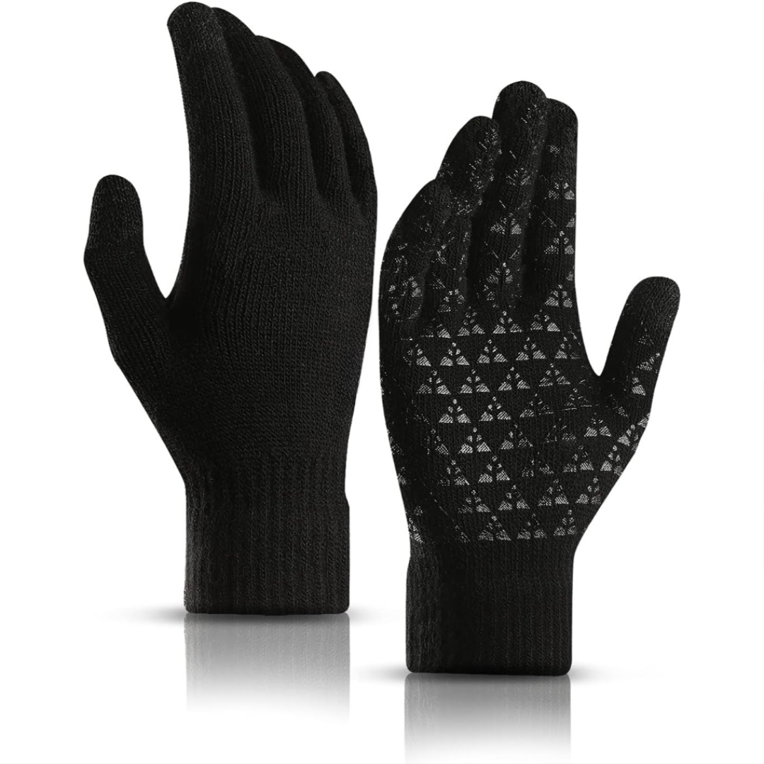 Winter Touchscreen Gloves With Warm Lining And Anti Slip Grip