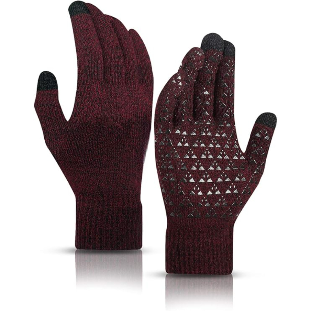 Winter Touchscreen Gloves With Warm Lining And Anti Slip Grip