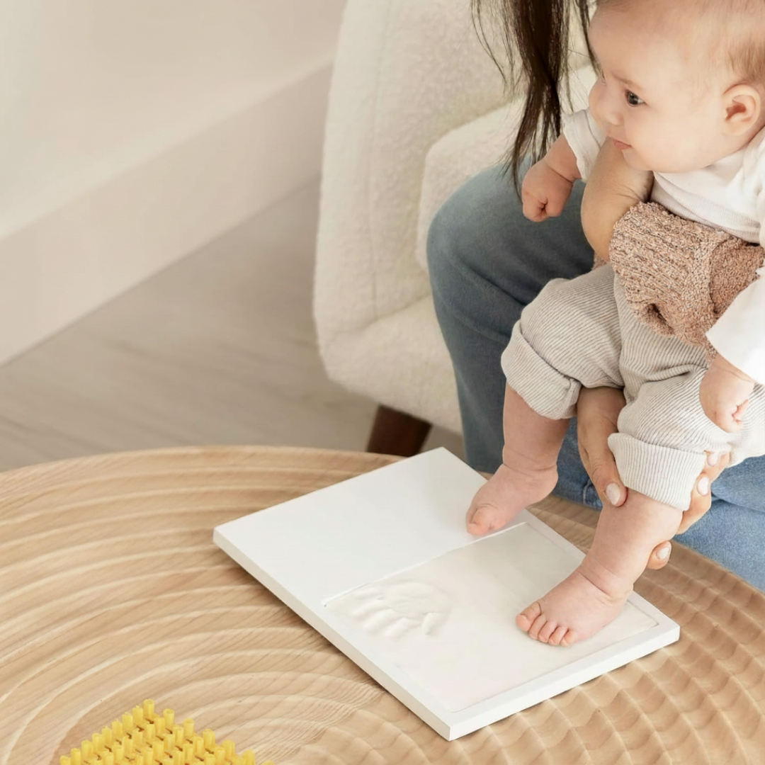 DIY Baby Footprint Kit With Personalized Photo Frame