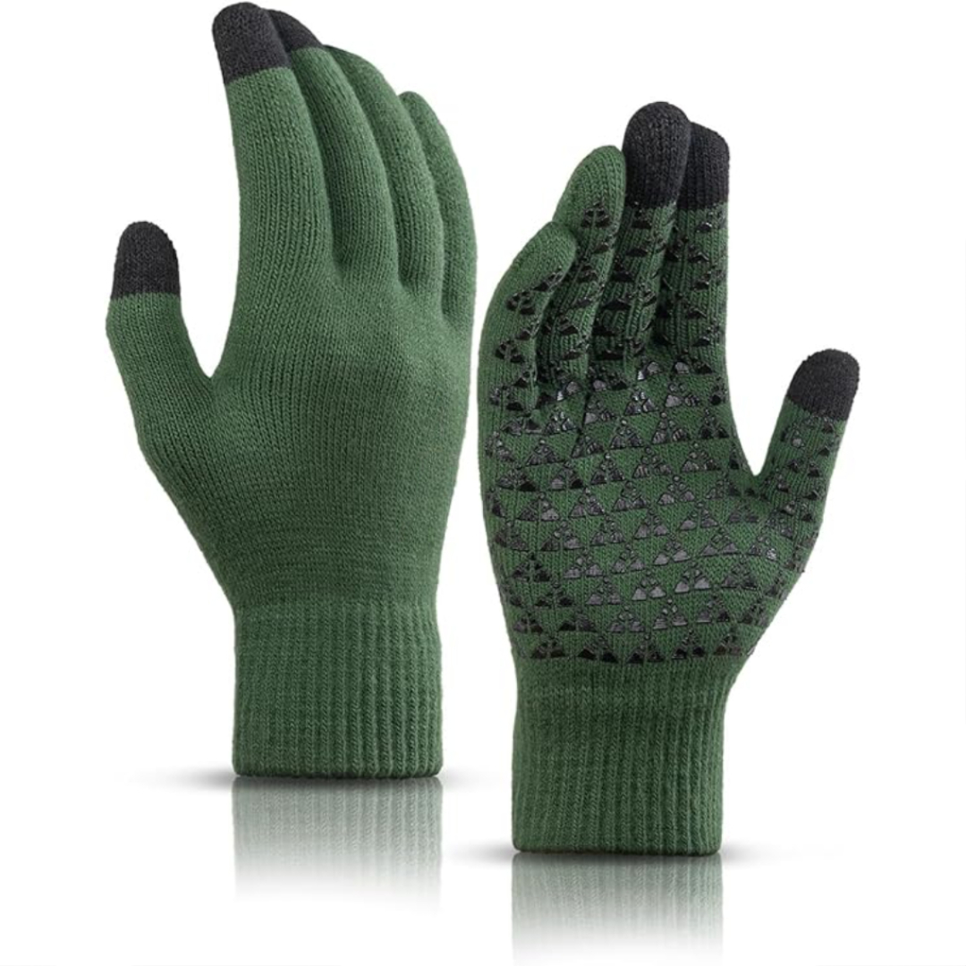 Winter Touchscreen Gloves With Warm Lining And Anti Slip Grip