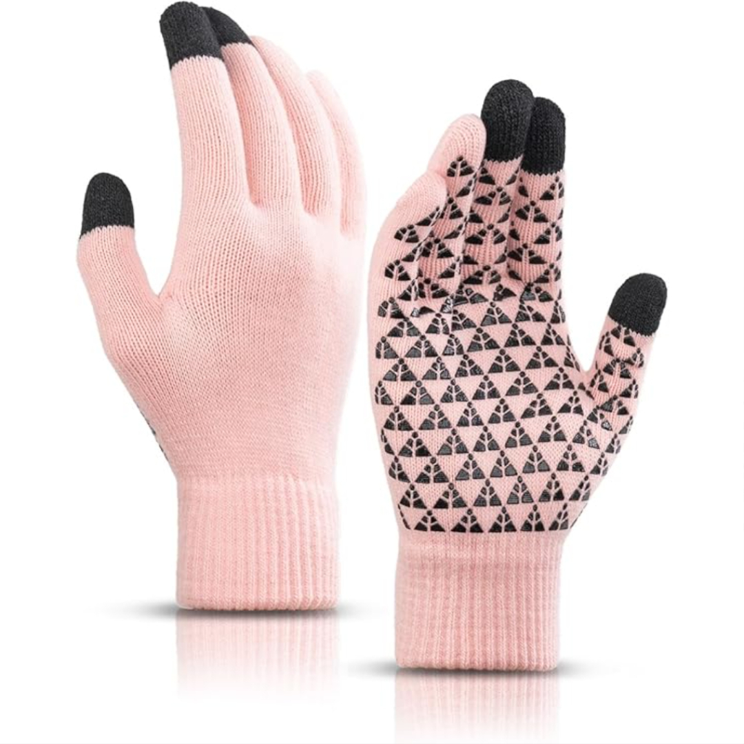 Winter Touchscreen Gloves With Warm Lining And Anti Slip Grip
