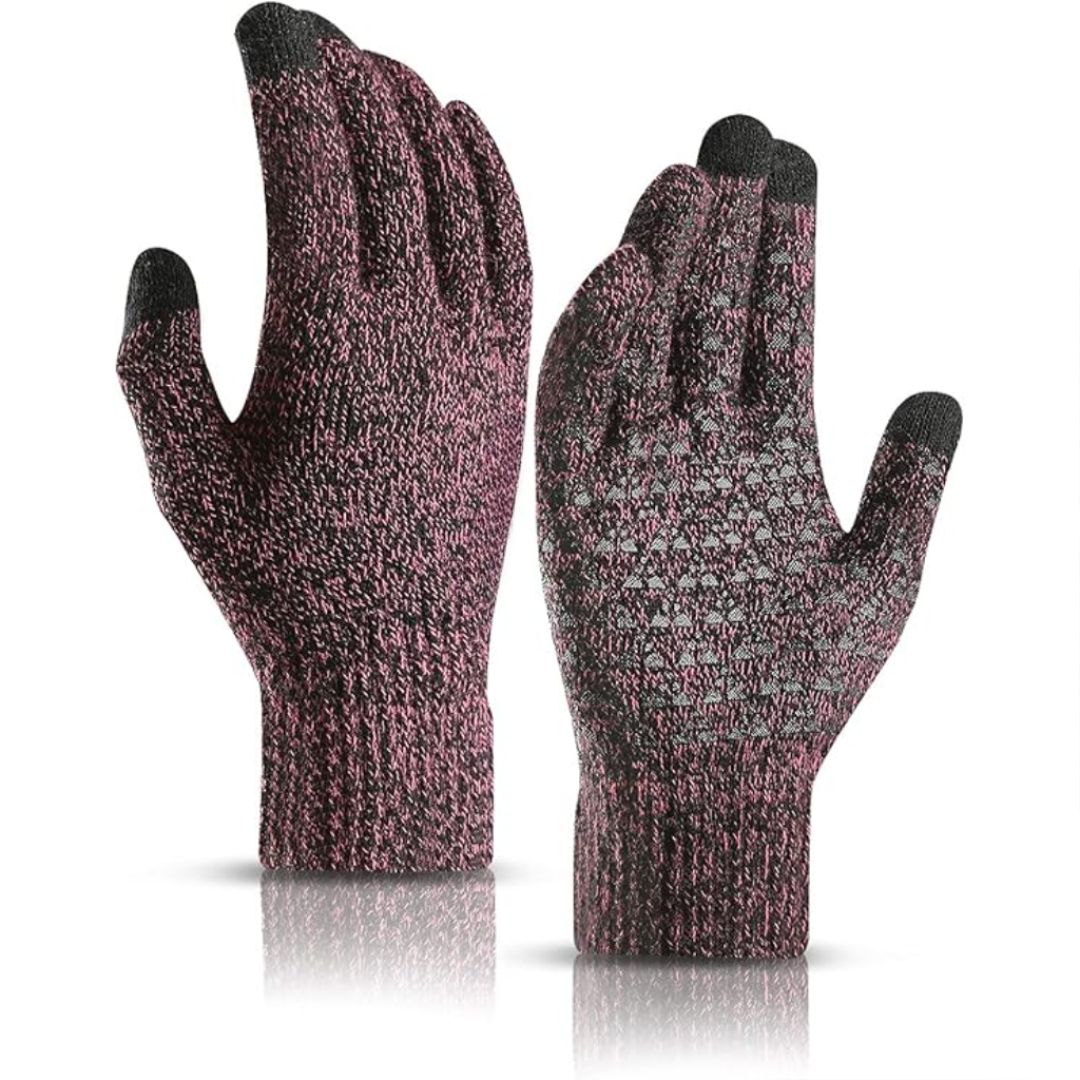 Winter Touchscreen Gloves With Warm Lining And Anti Slip Grip