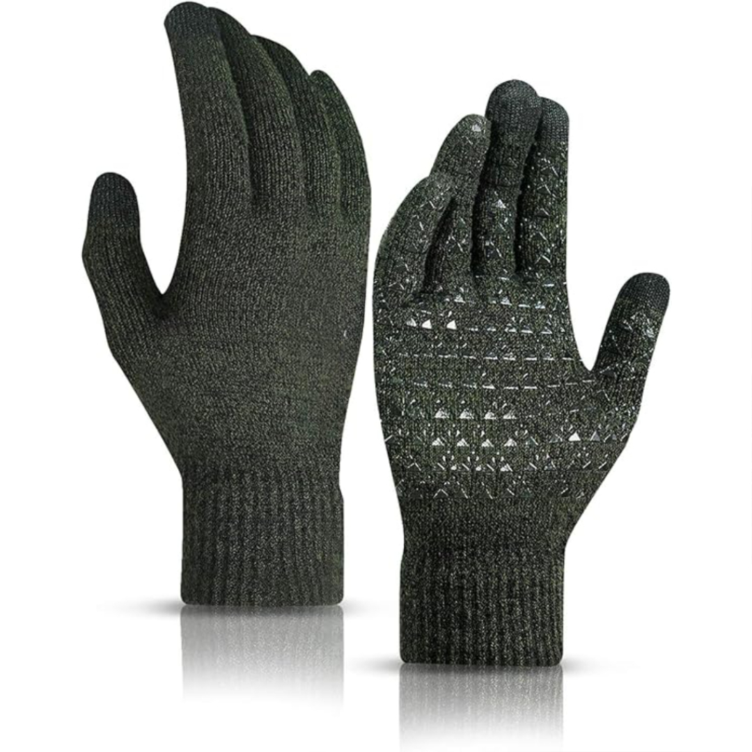 Winter Touchscreen Gloves With Warm Lining And Anti Slip Grip
