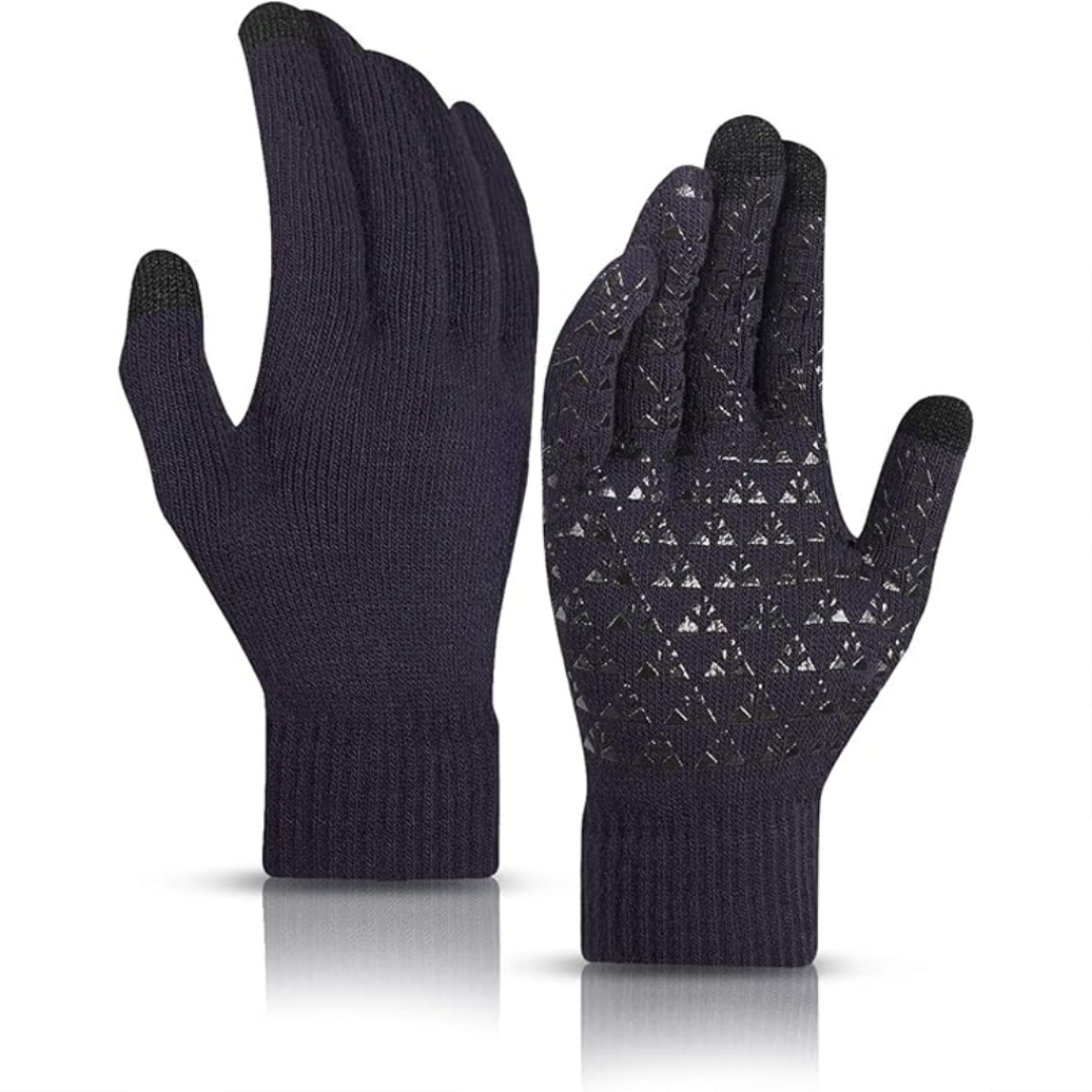 Winter Touchscreen Gloves With Warm Lining And Anti Slip Grip