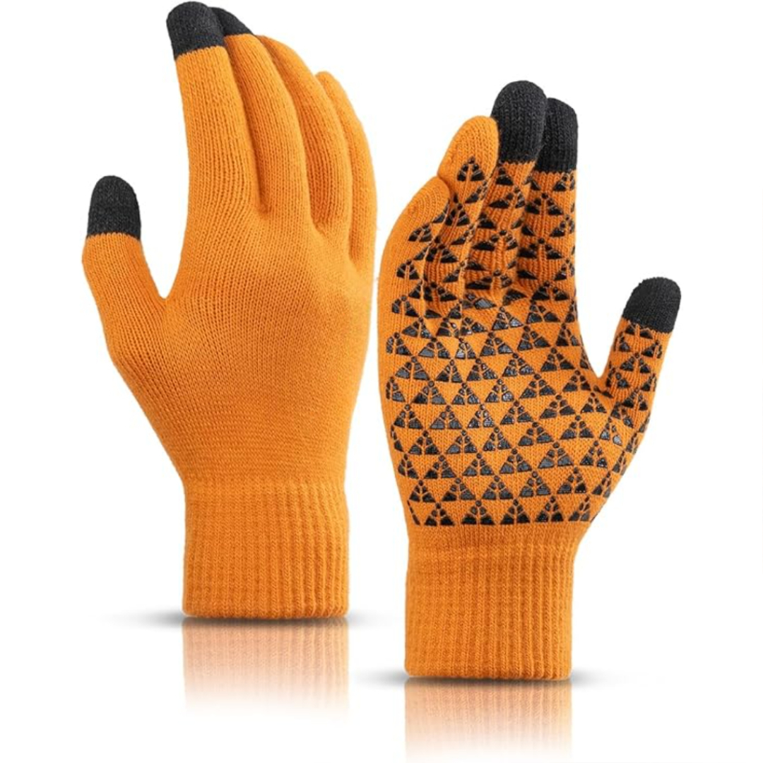 Winter Touchscreen Gloves With Warm Lining And Anti Slip Grip