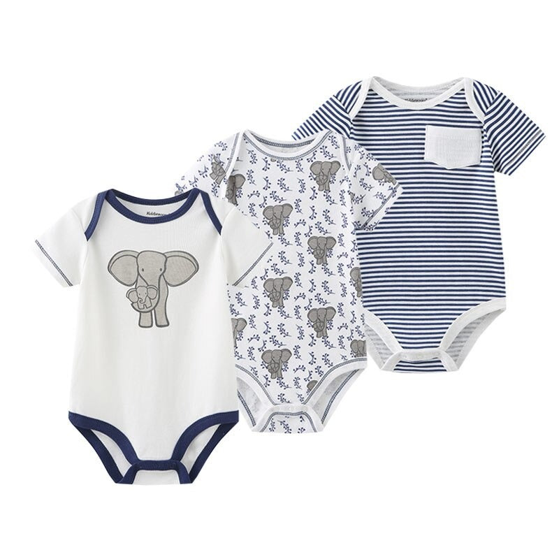 Baby Christmas Comfortable Bodysuits (3 Pcs)-Children Cloth Shop