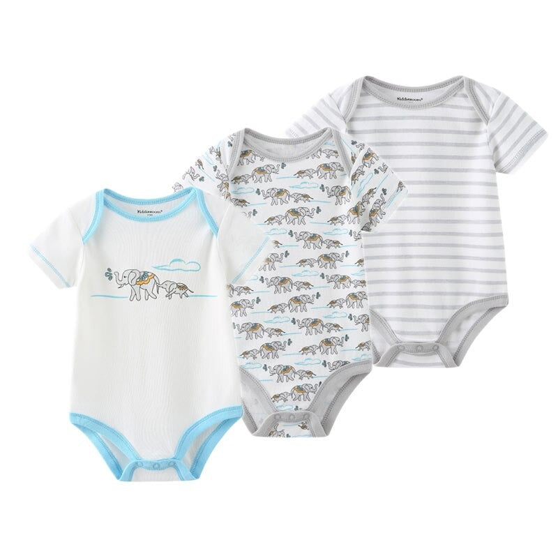 Baby Christmas Comfortable Bodysuits (3 Pcs)-Children Cloth Shop