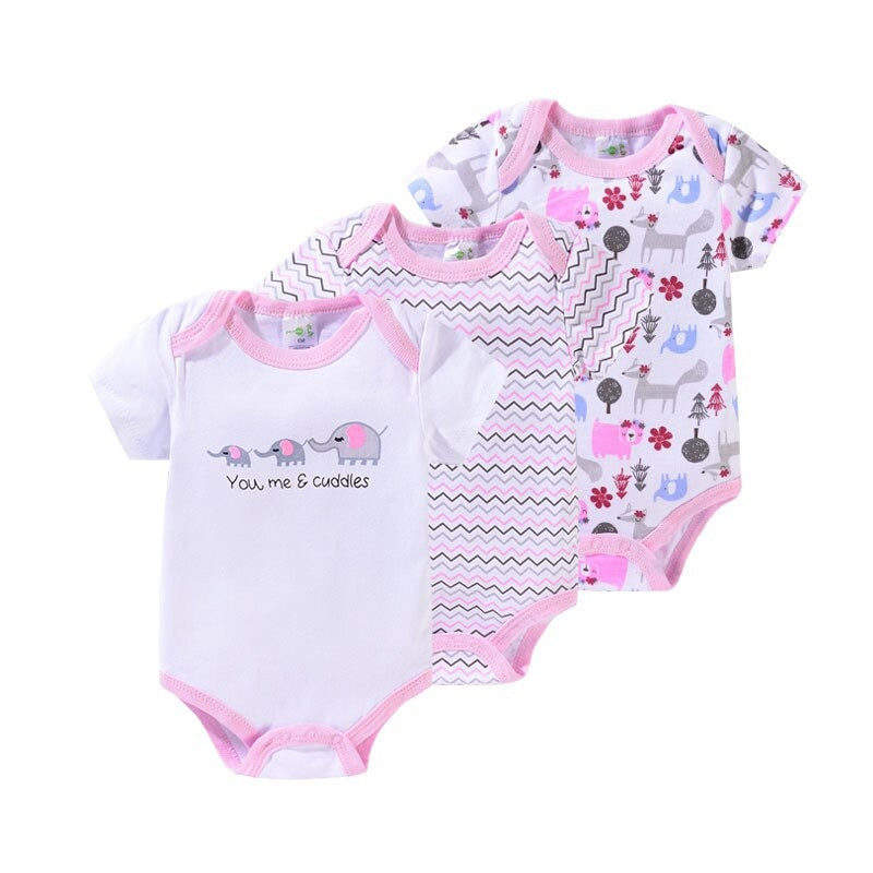 3 Pcs Baby Christmas Comfortable Bodysuits-Children Cloth Shop