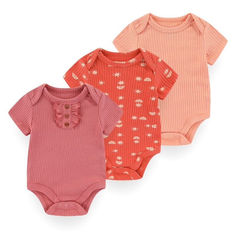 3 Pcs Baby Christmas Comfortable Bodysuits-Children Cloth Shop