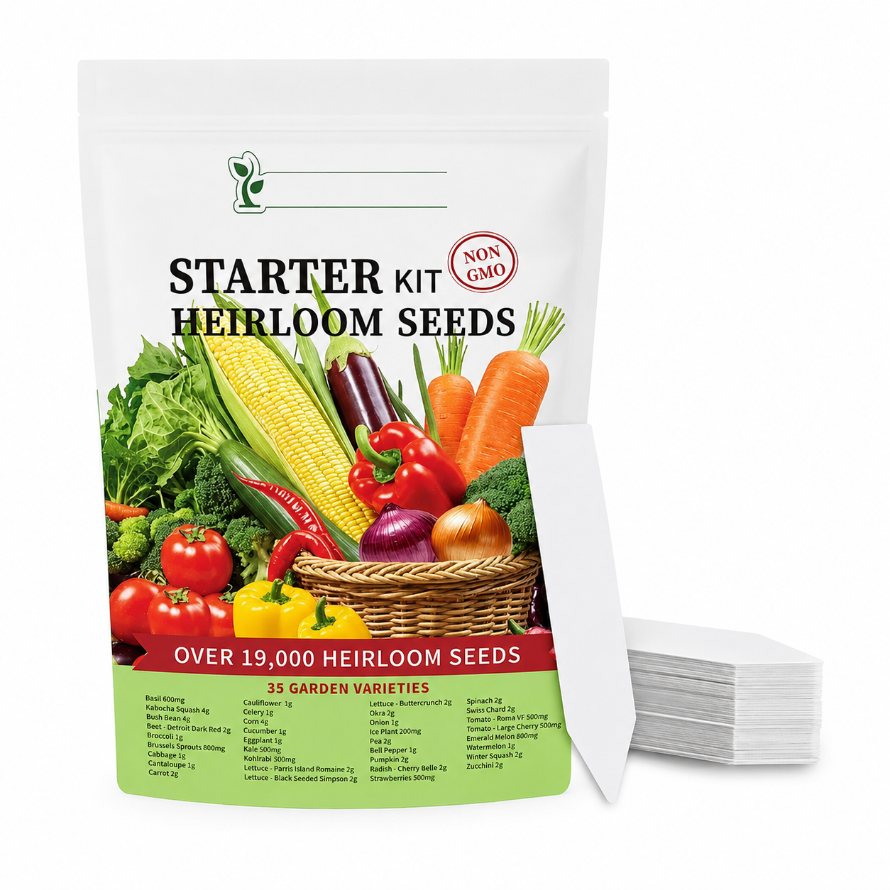35 Assortment Pack Heirloom Vegetable Seed For Garden 