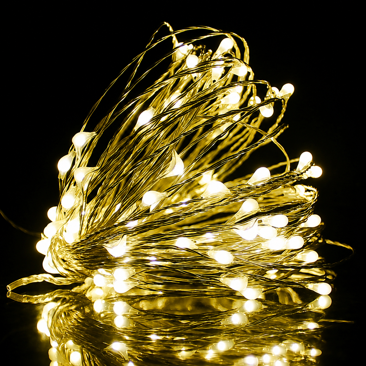 Micro LED Fairy String Lights with Flexible Wire for Indoor and Holiday Decoration