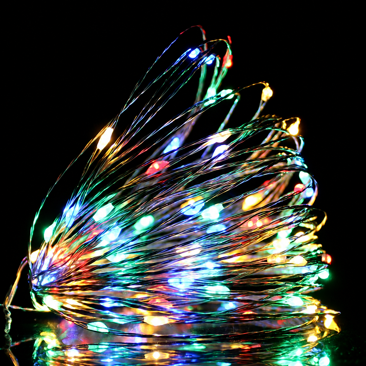 Micro LED Fairy String Lights with Flexible Wire for Indoor and Holiday Decoration