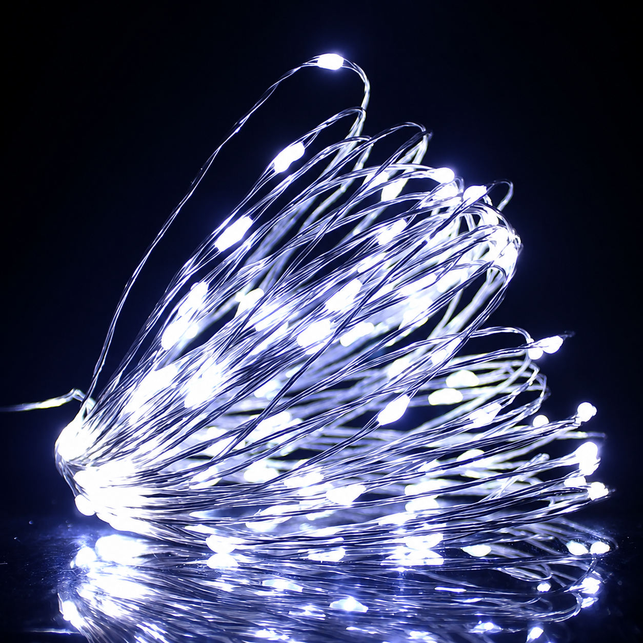 Micro LED Fairy String Lights with Flexible Wire for Indoor and Holiday Decoration