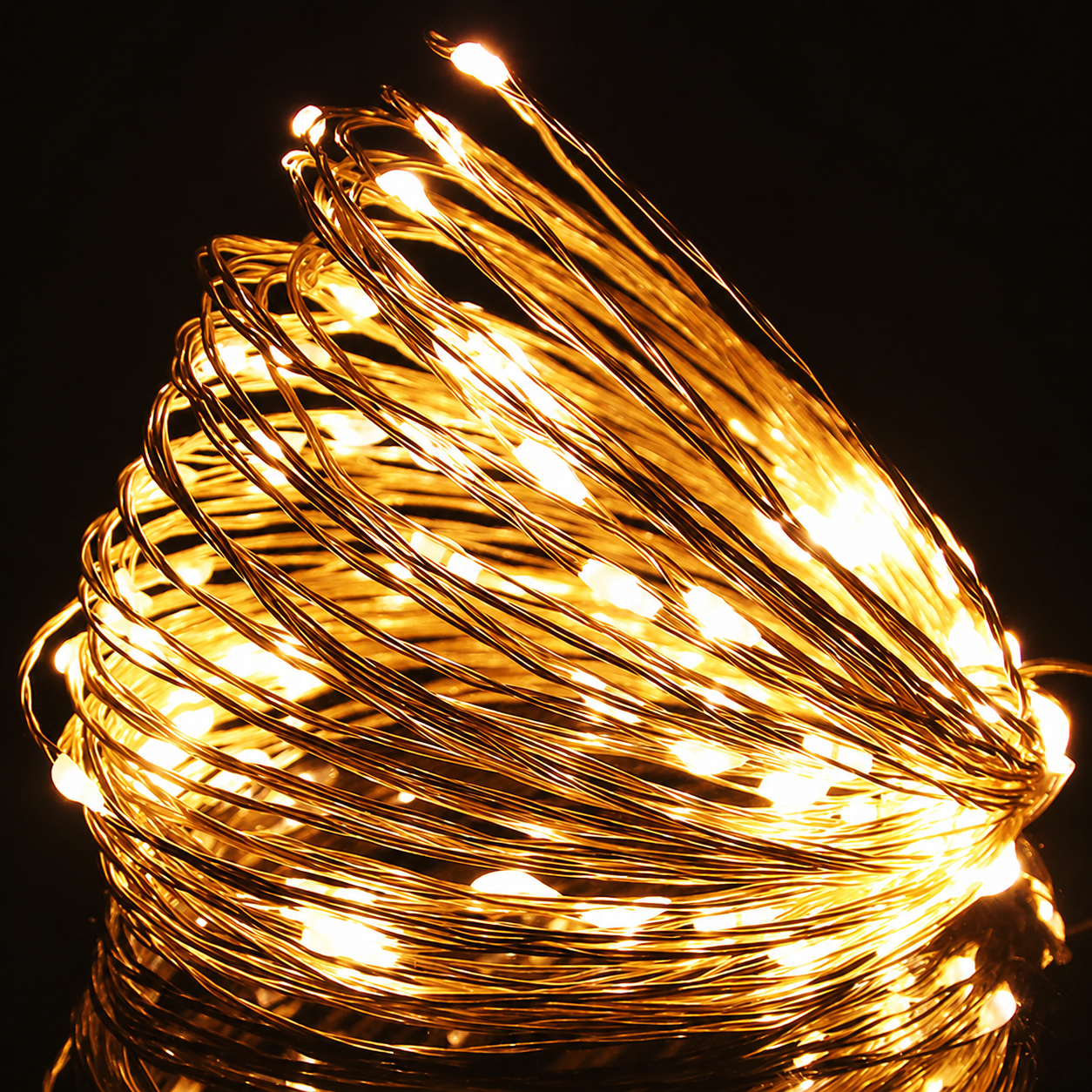 USB Powered Micro LED String Lights for Indoor Holiday and Party Decoration