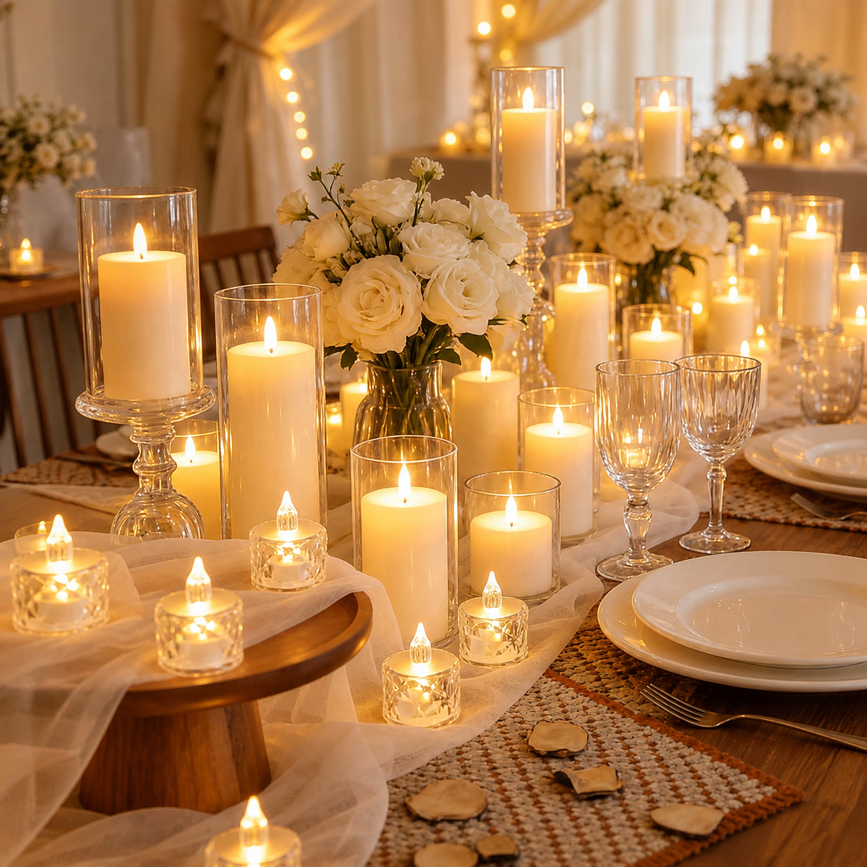 Flameless LED Tea Lights For Christmas Decor