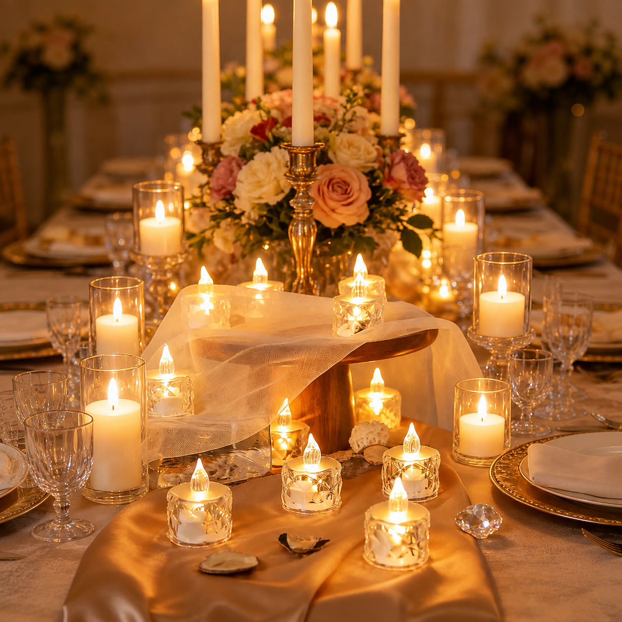 Flameless LED Tea Lights For Christmas Decor