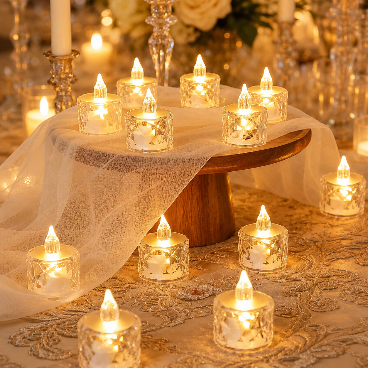 Flameless LED Tea Lights For Christmas Decor