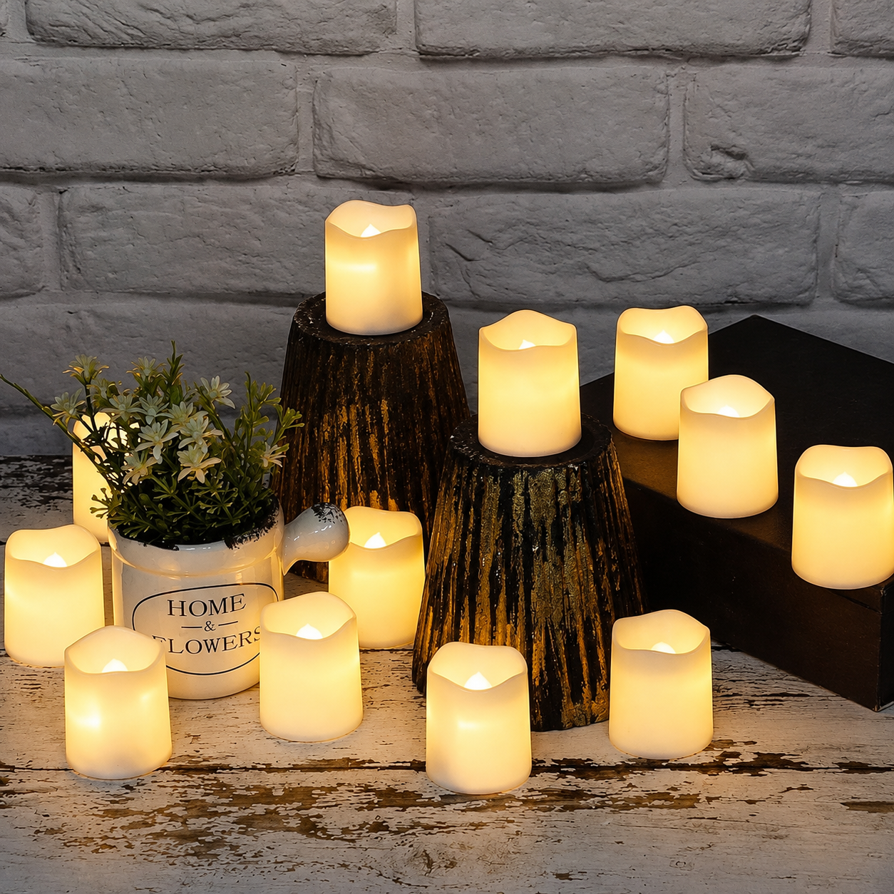 Decorative Christmas LED Night Light Candles For Room Decor  
