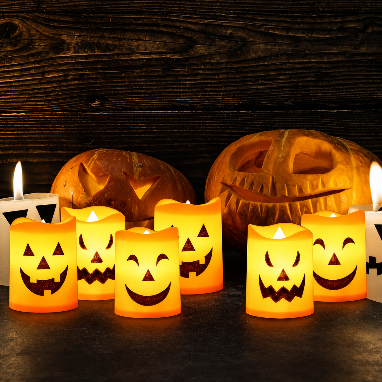 Decorative Christmas LED Night Light Candles For Room Decor  