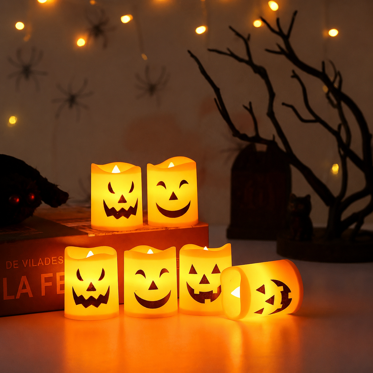 Decorative Christmas LED Night Light Candles For Room Decor  