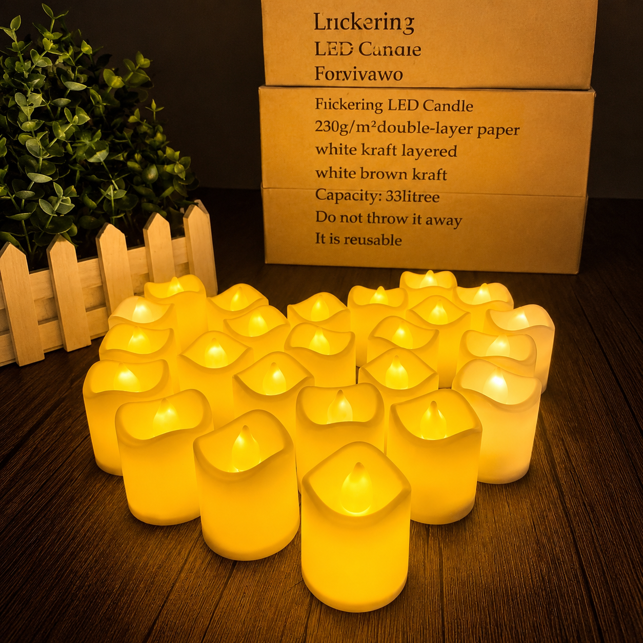 Decorative Christmas LED Night Light Candles For Room Decor  