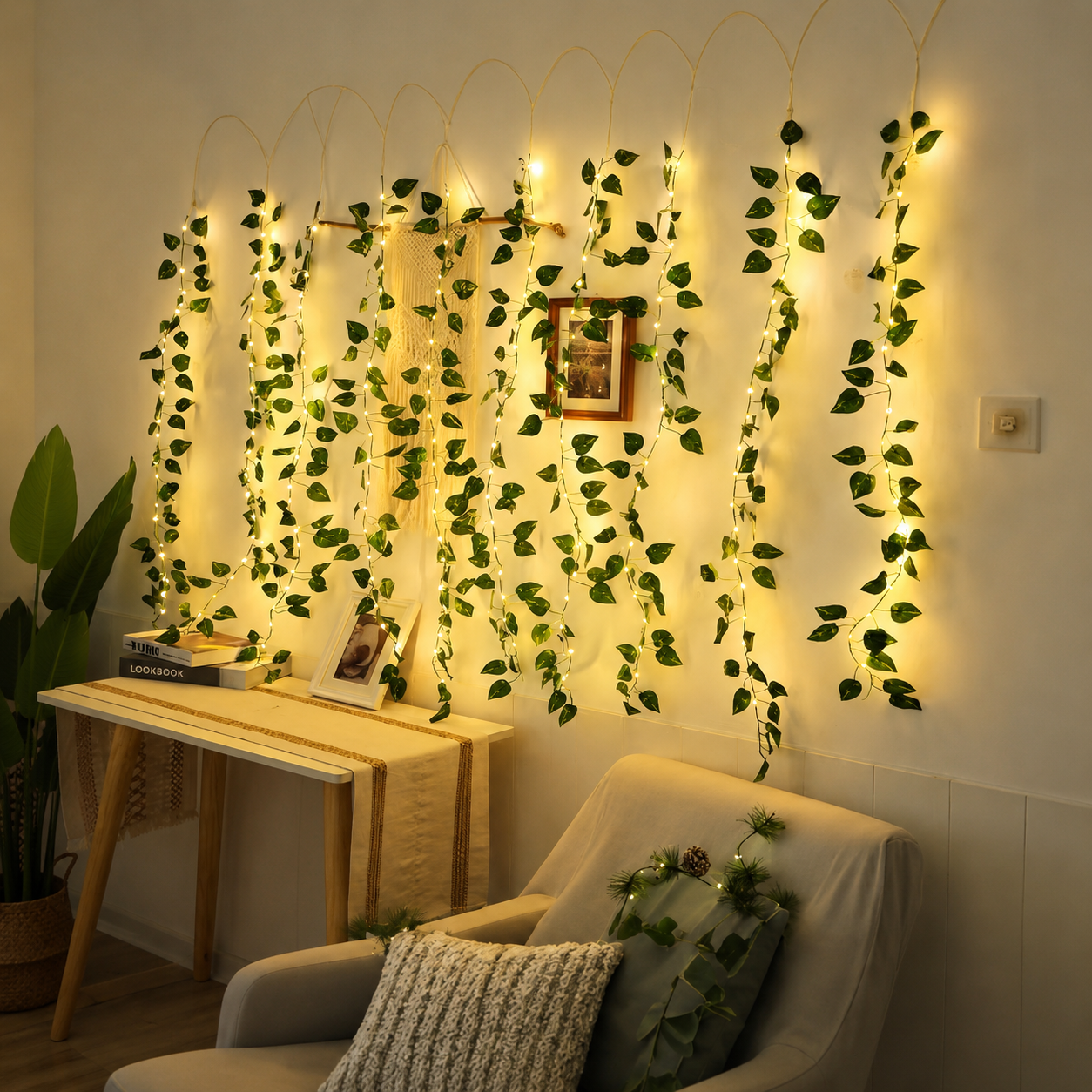 Indoor Holiday Garland Christmas String Lights 
