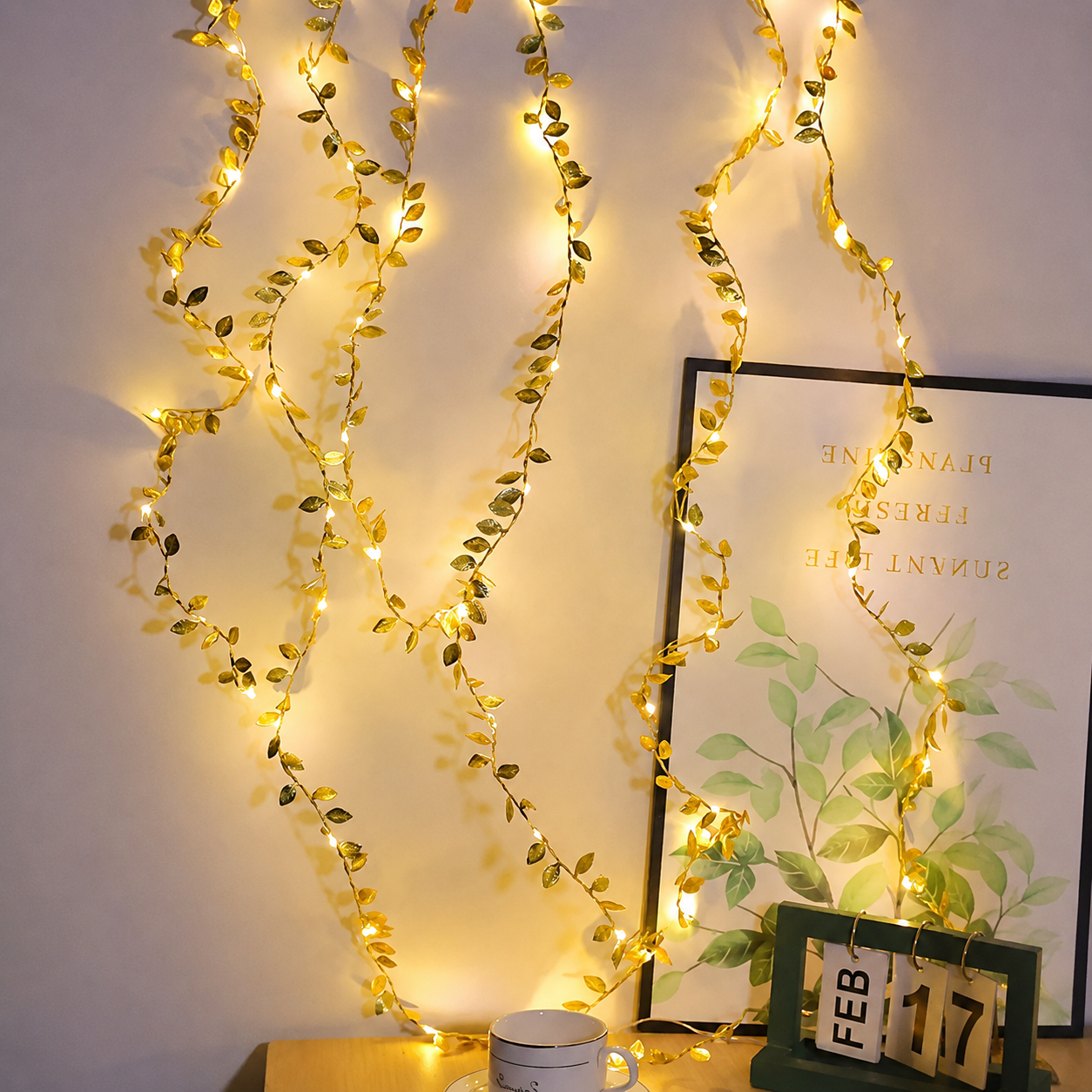 Indoor Holiday Garland Christmas String Lights 