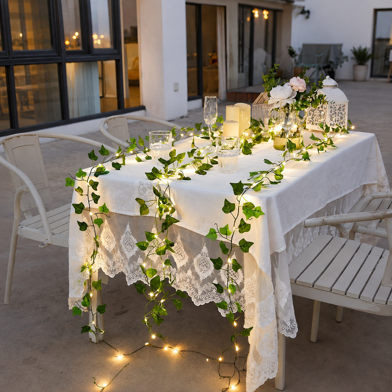 Indoor Holiday Garland Christmas String Lights 