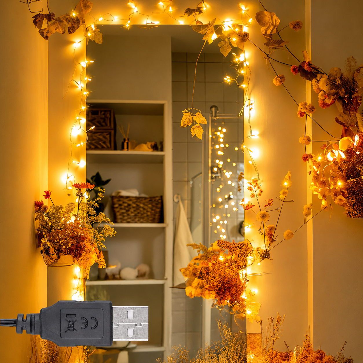 USB Powered LED String Lights for Indoor Party and Holiday Decor