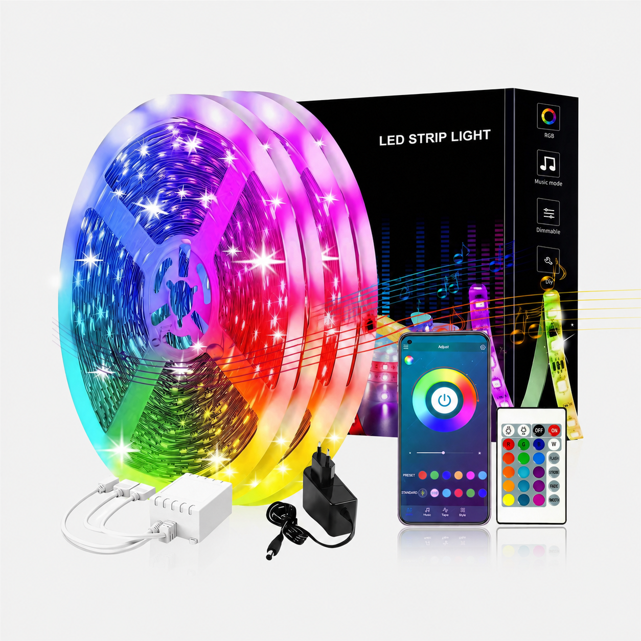 Christmas Led Strip Lights With APP And Remote Control